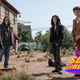 Alexa Mansour as Hope, Aliyah Royale as Iris, Hal Cumpston as Silas, and Nicolas Cantu as Elton on The Walking Dead: World Beyond.